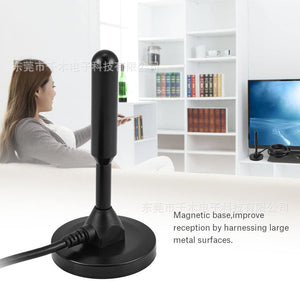 ANTENA PARA TV DIGITAL FULL HD TELEVISIÓN SMART Y ANTIGUO CON BASE