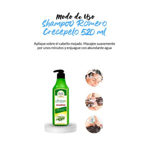 SHAMPOO ROMERO CRECEPELO 520ML